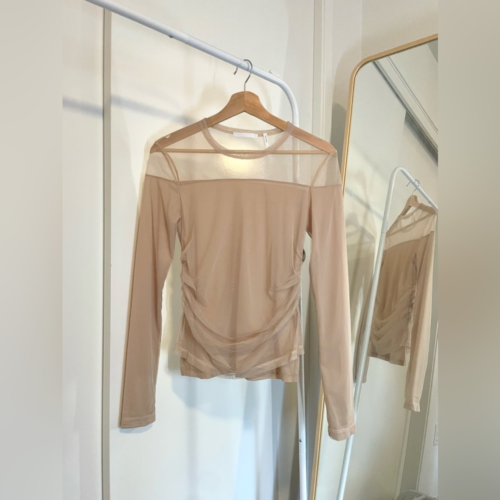 HELMUT LANG Beige Long Sleeve T-Shirt